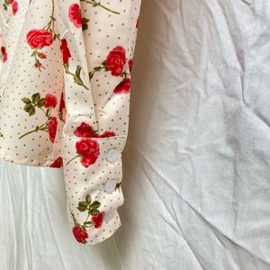 Vintage Inspired Floral Blouse